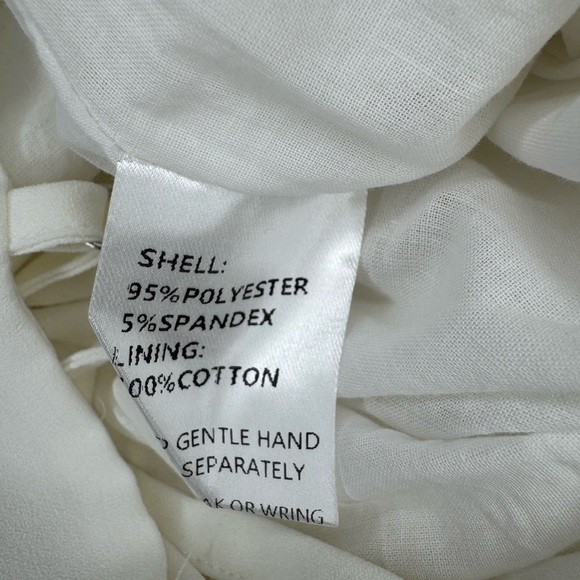 PETAL&PUP LEYTON JUMPSUIT - WHITE Elegant White Wide-Leg Pants Size 12. #336 - Picture 15 of 15